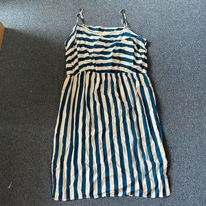 Blue & white stripped dress